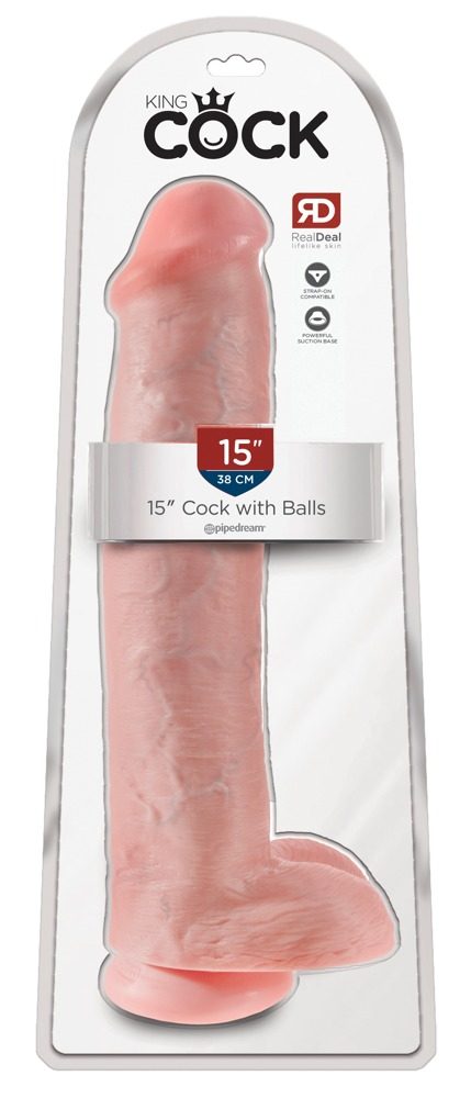 Pipedream King Cock 15" Cock with Balls (obrázek 5)