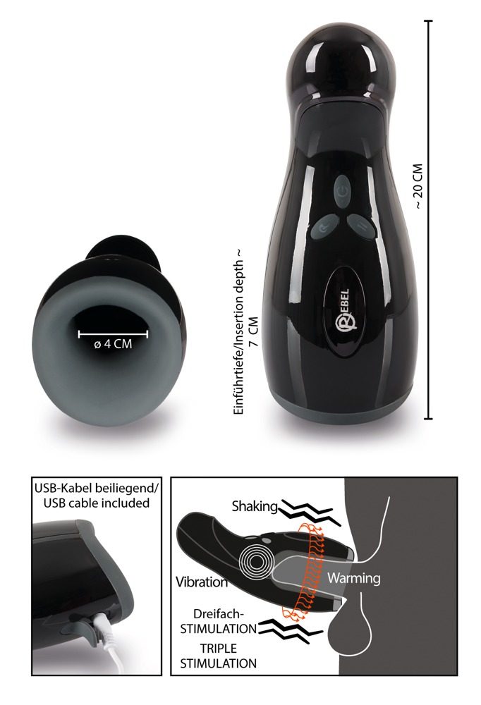 Rebel Masturbator With 3 Functions (obrázek 7)
