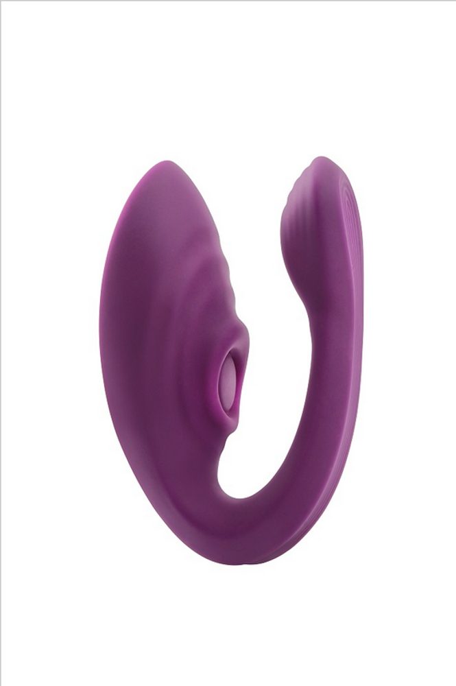 E-shop DIDI Párový vibrátor s pulzačným stimulátorom klitorisu fialový
