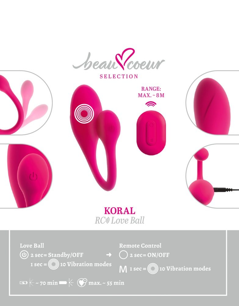 Love Ball Pink beau coeur Koral RC (obrázek 8)