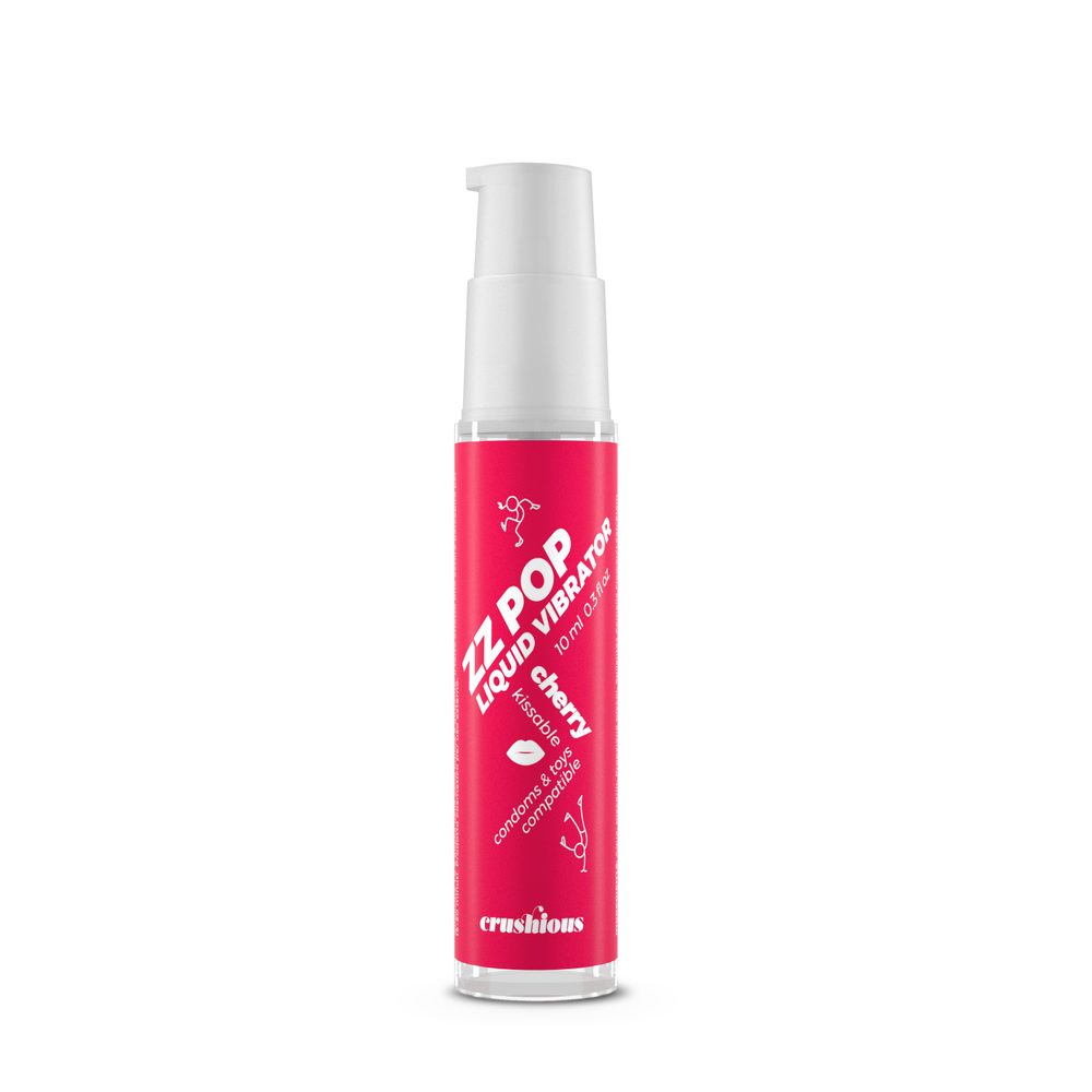 Crushious Zz Pop Liquid Vibrator Cherry Aroma 10ml (obrázek 4)