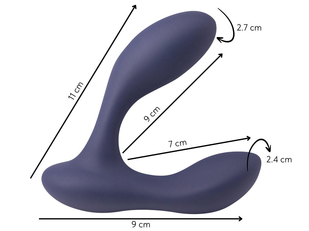 Masážní přístroj prostaty se 2 motory Spice it Up P-Bliss (obrázek 3)