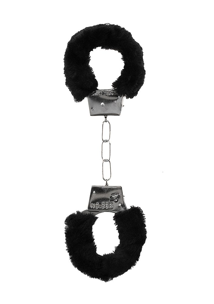 Levně Ouch! Beginner's Handcuffs Furry Black