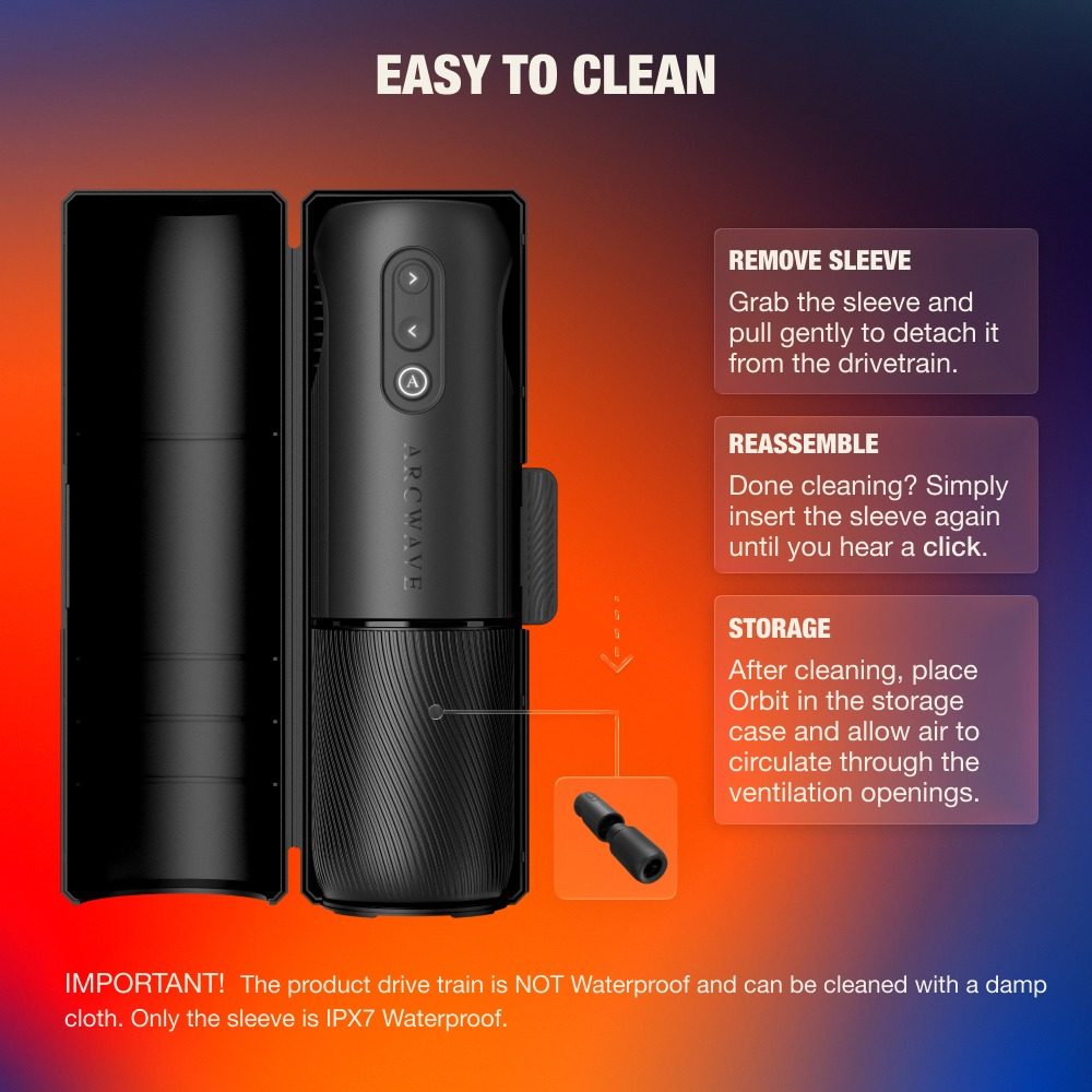 Arcwave Orbit Twisted Pleasure Rotating Stroker Black (obrázek 16)