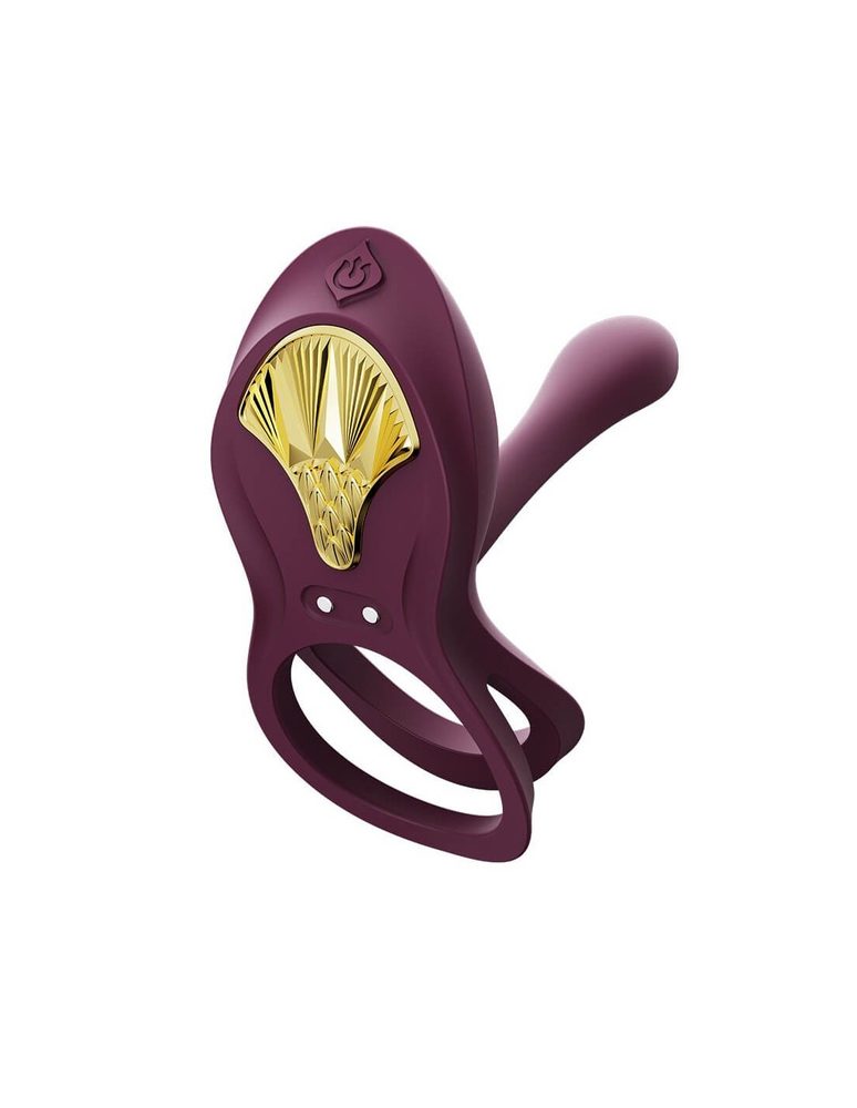 Levně Zalo Bayek Cockring Vibrator with Remote Control Purple