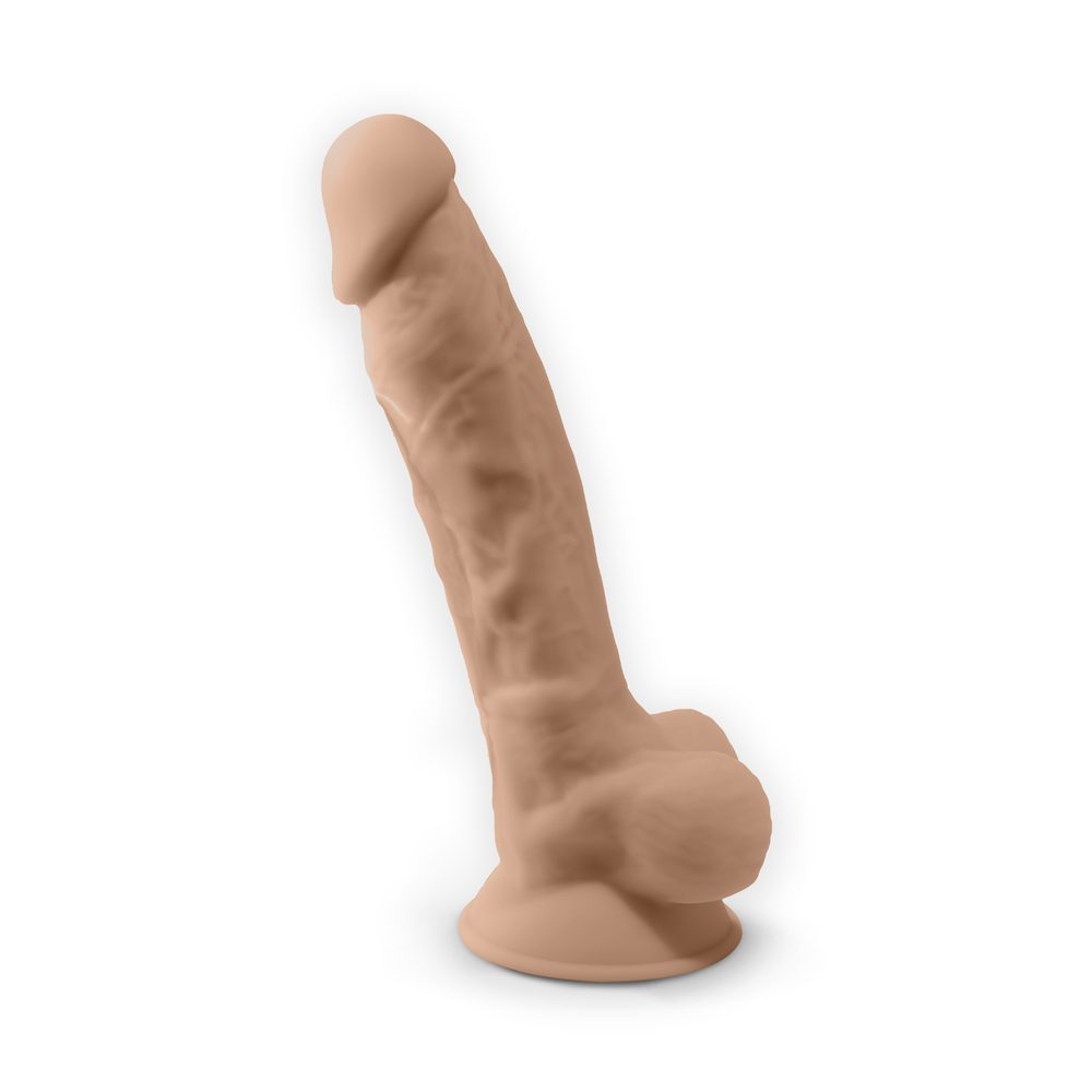 SilexD Model 1 Vibrating Premium Silicone Dual Density Dildo 8" Flesh + dálkové ovládání (obrázek 3)