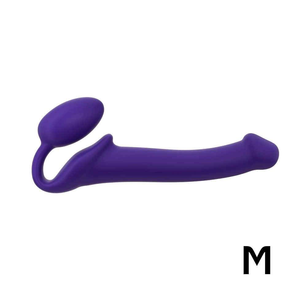 Levně Strap-on-me Semi-Realistic Bendable Strap-On Purple M