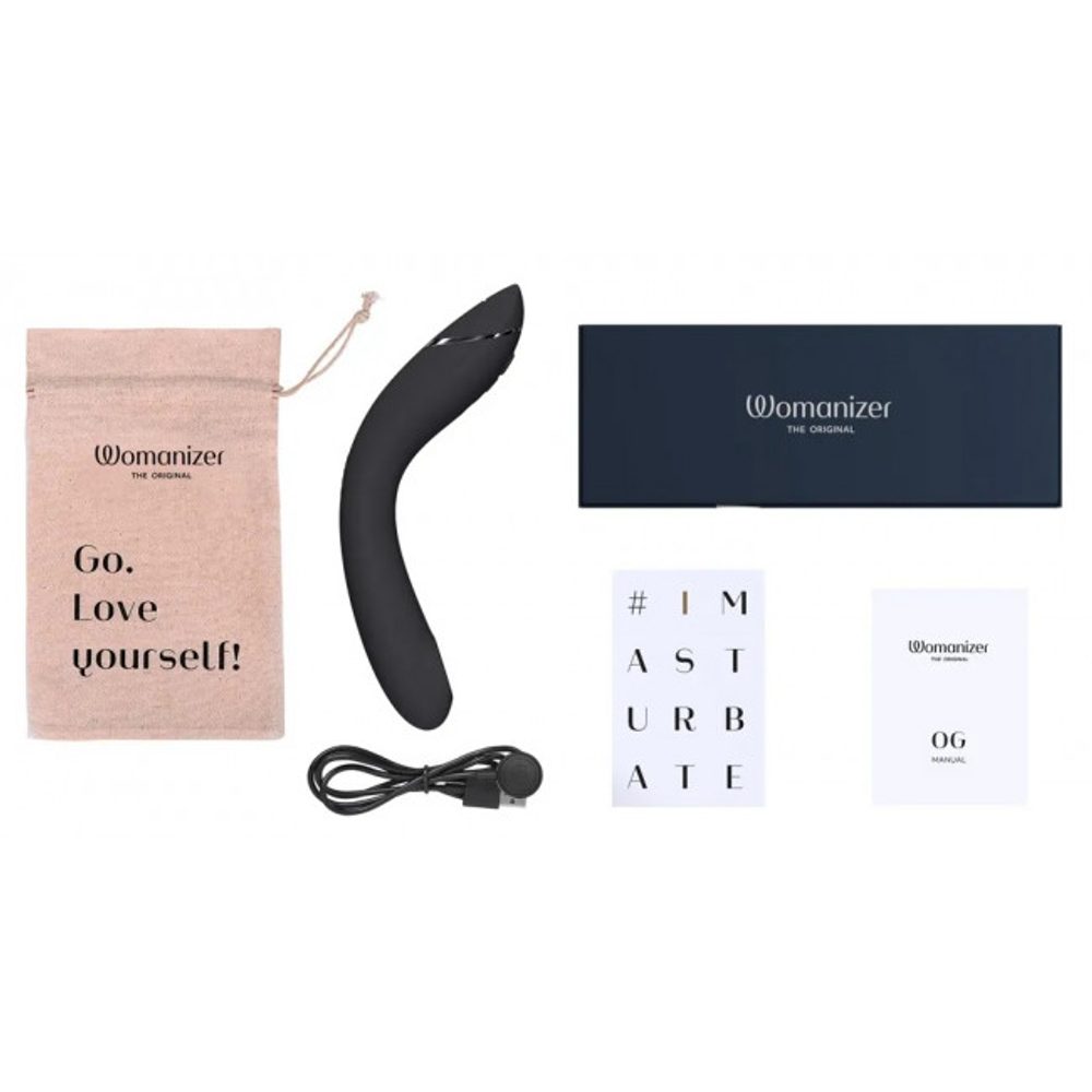 Womanizer OG 2in1 pleasure air G spot vibrator black (obrázek 11)