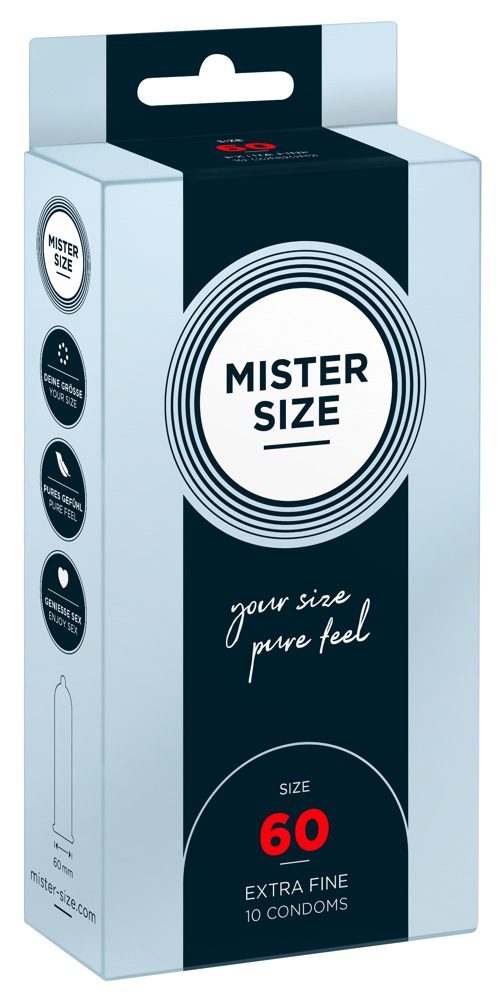 Levně Mister Size thin 60mm 10ks