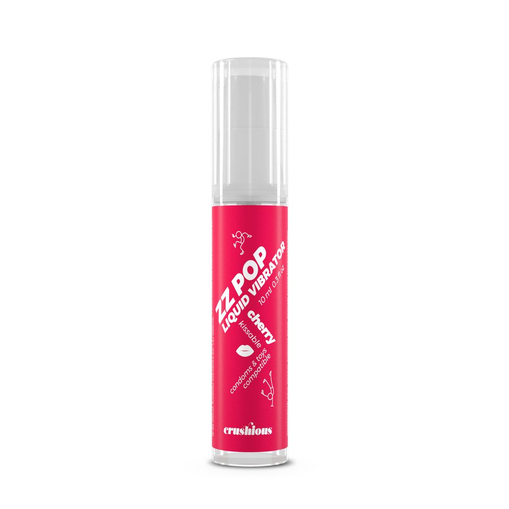 Crushious Zz Pop Liquid Vibrator Cherry Aroma 10ml (obrázek 3)