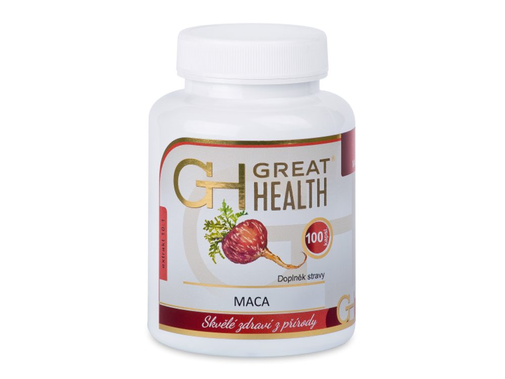 Great Health Maca peruánská - Řeřicha peruánská 100 tobolek Great Health Maca peruánská - Řeřicha peruánská 100 tobolek
