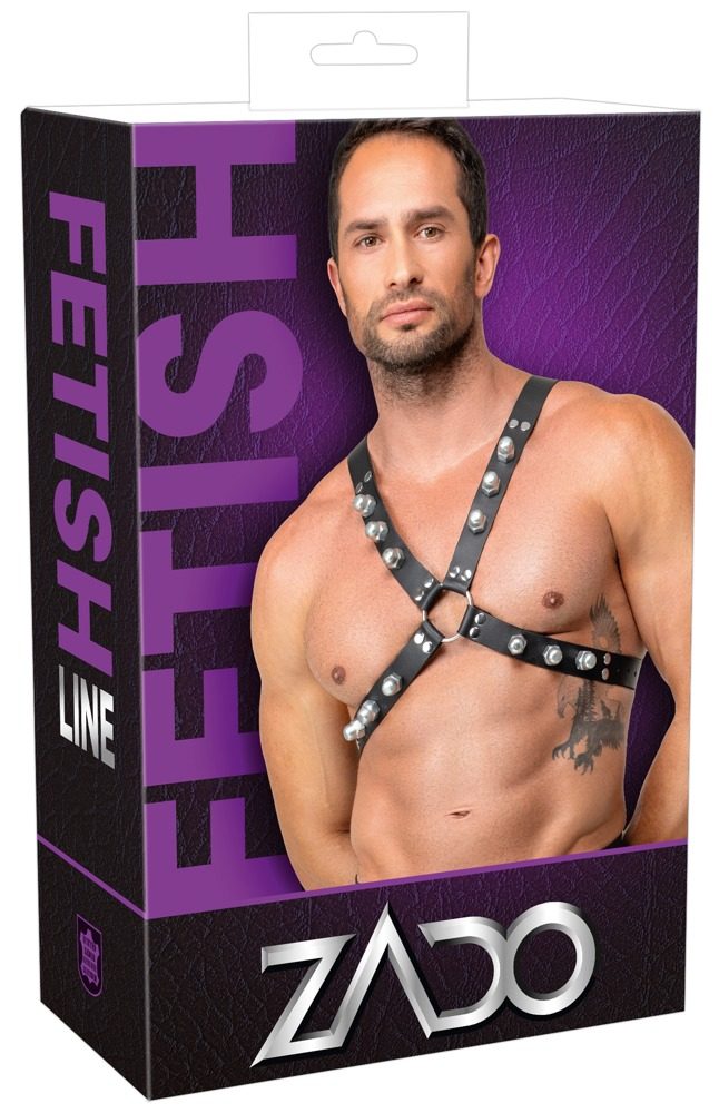 Zado Leather X Shaped Chest Harness 2010313 Black (obrázek 9)