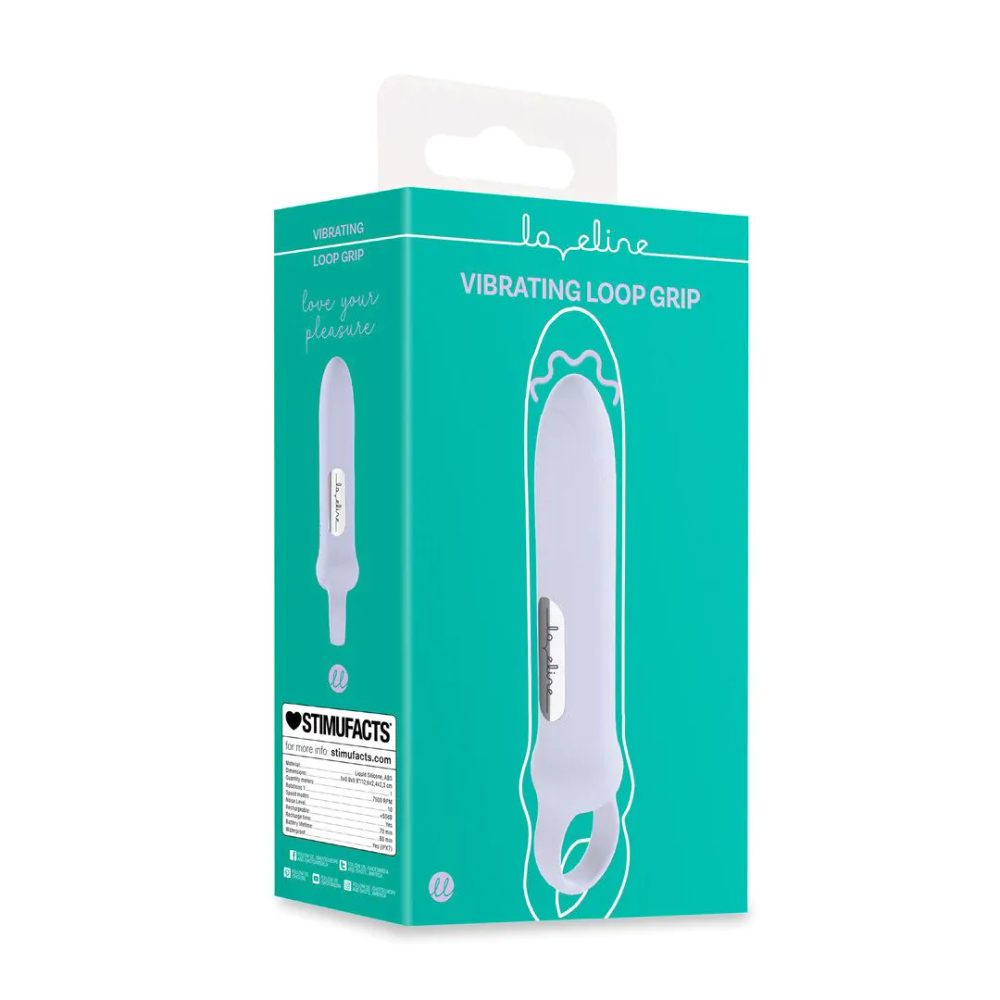 Loveline Vibrating Loop Grip - Lavender (obrázek 6)