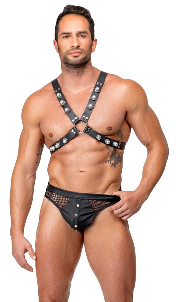 Zado Leather X Shaped Chest Harness 2010313 Black (obrázek 4)