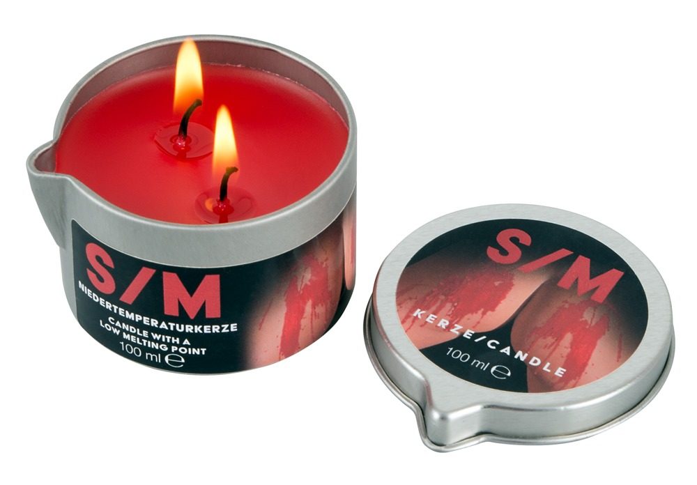 Levně Svíčka s nízkoteplotním voskem S/M Candle 100ml