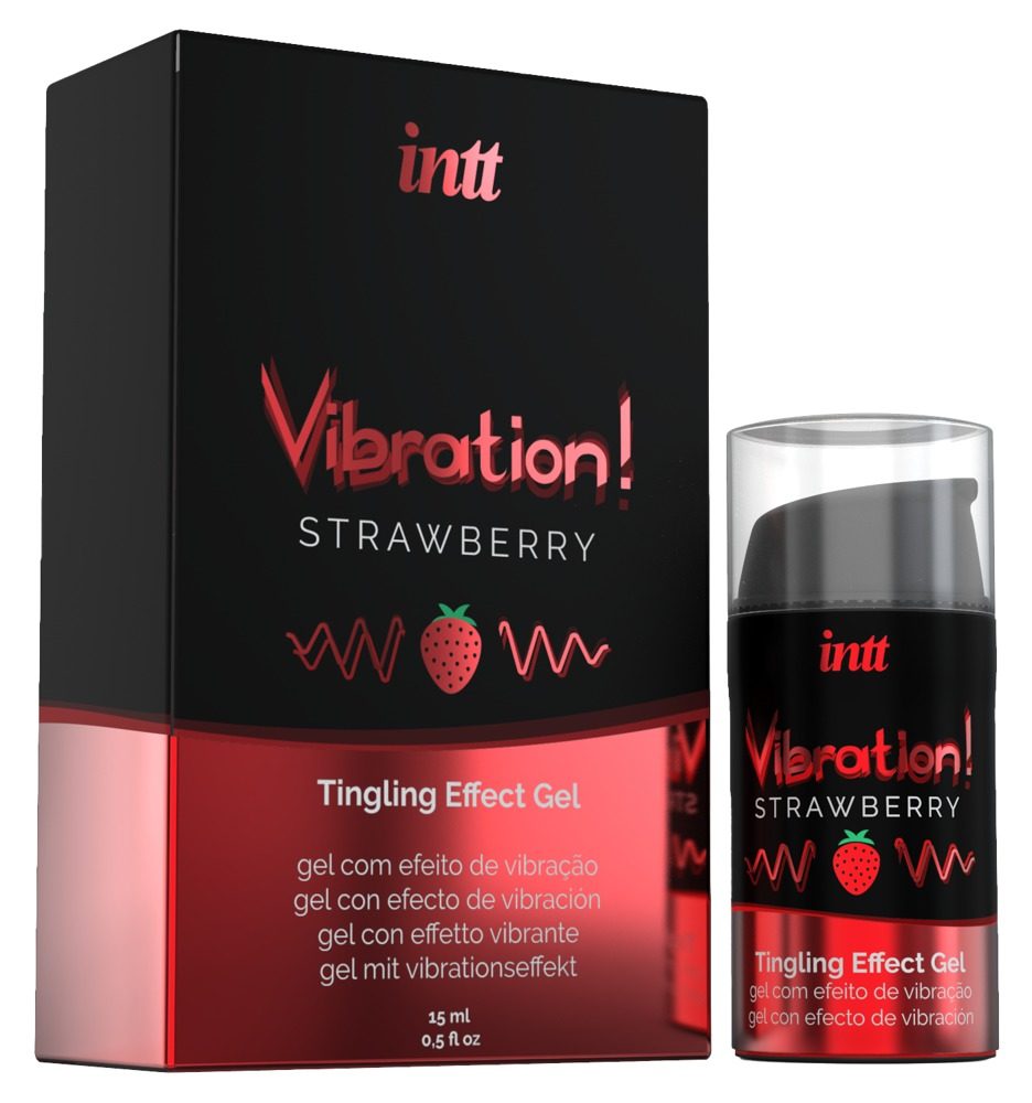 intt Vibration! Strawberry Tingling Gel 15 ml