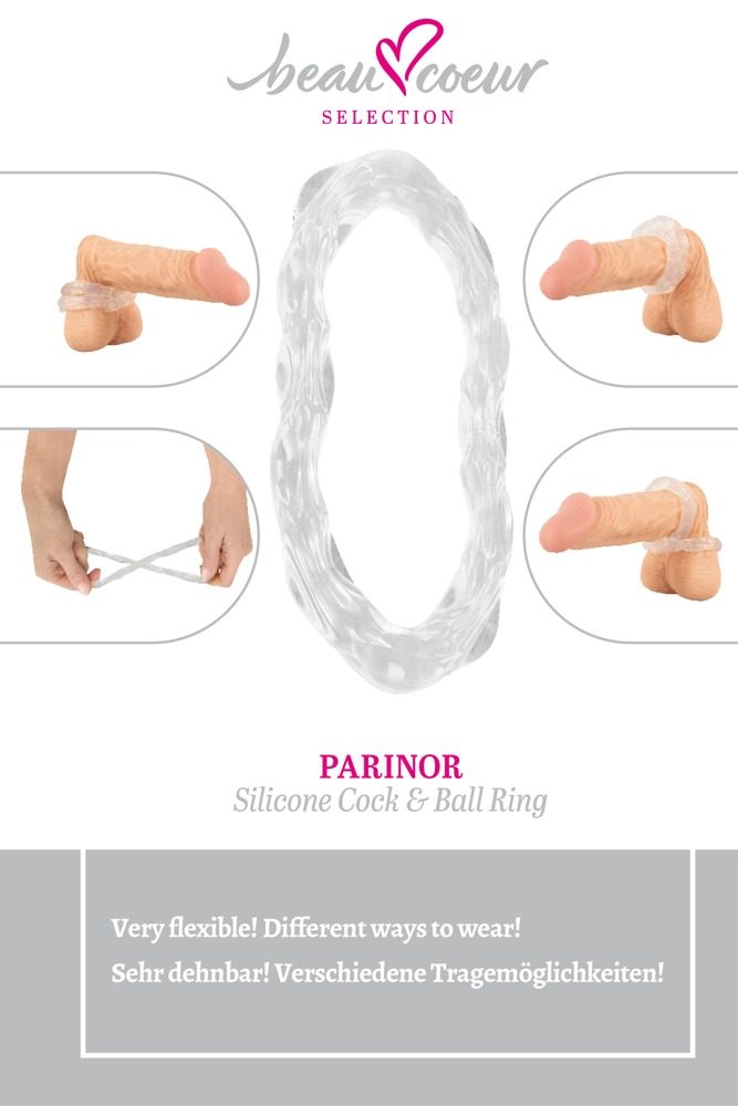 beau coeur Parinor Silicone Cock & Ball Ring (obrázek 6)