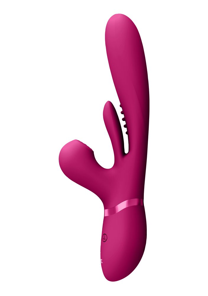 E-shop Vive Kura Thrusting G Spot with Flapping Tongue and Pulse Wave Stimulator Pink