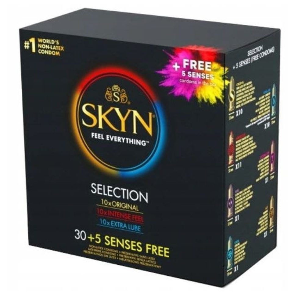 SKYN Selection – mix bezlatexových kondomů (35 ks)