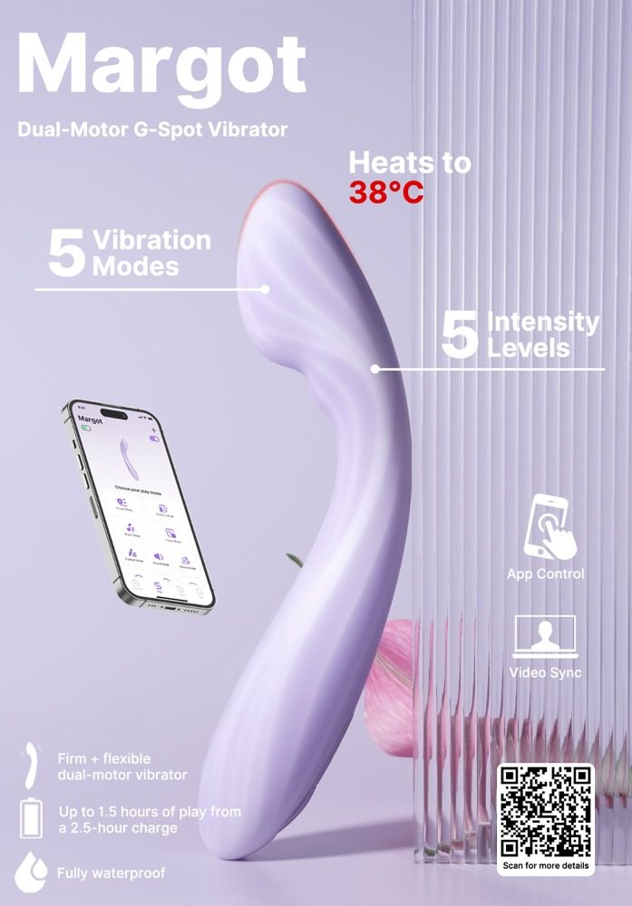 Svakom Margot Flexible Interactive G-Spot Vibrator Lilac (obrázek 17)