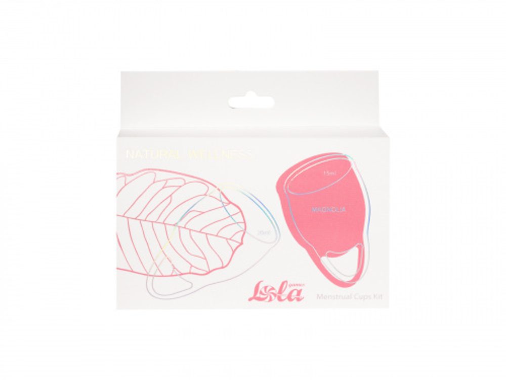 Lola Games Sada menstruačních kalíšků Natural Wellness Růžová Magnólie 2 ks (obrázek 8)