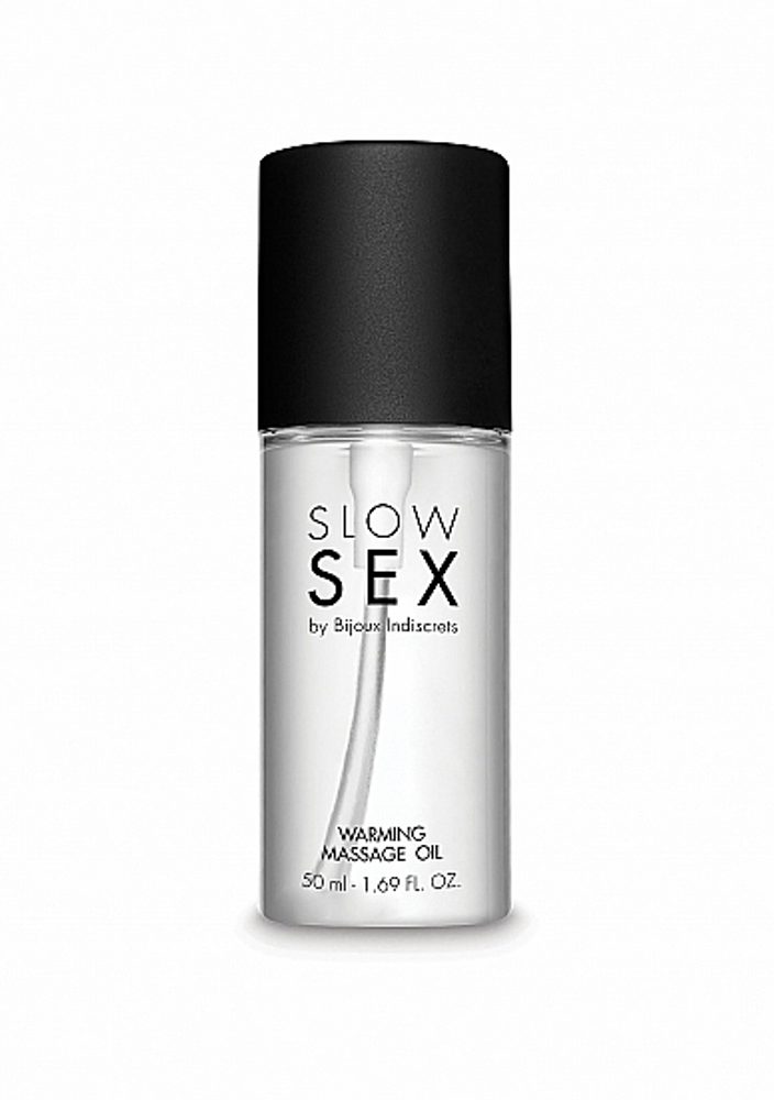 Levně Bijoux Indiscrets Slow Sex Warming Massage Oil 50ml