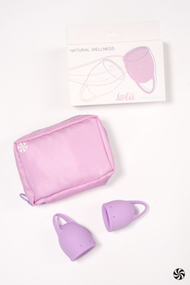 Lola Games Sada menstruačních kalíšků Natural Wellness Levandulová Orchidea 2 ks (obrázek 5)