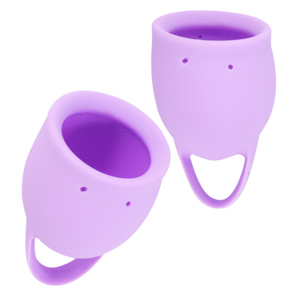 Lola Games Sada menštruačných kalíškov Natural Wellness Levanduľová orchidea, 2 ks