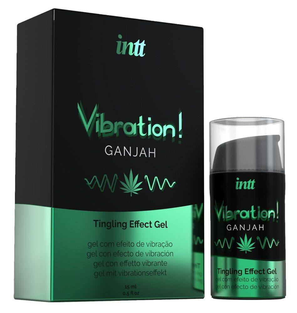 intt Vibration! Tingling Effect Gel Ganjah konopí 15 ml