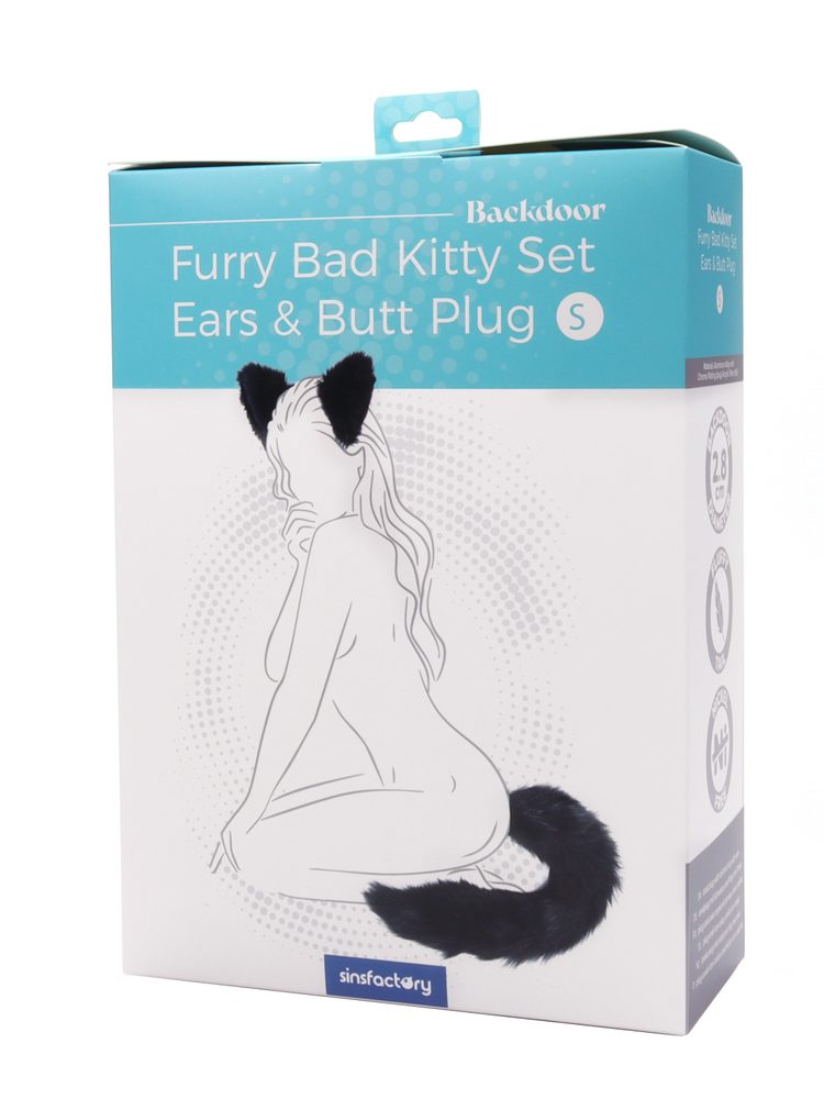 SinsFactory Furry Bad Kitty Set Ears & Butt Plug S (obrázek 9)