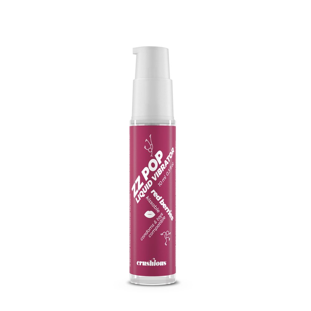 Crushious Zz Pop Liquid Vibrator Red Berries Aroma 10ml (obrázek 4)