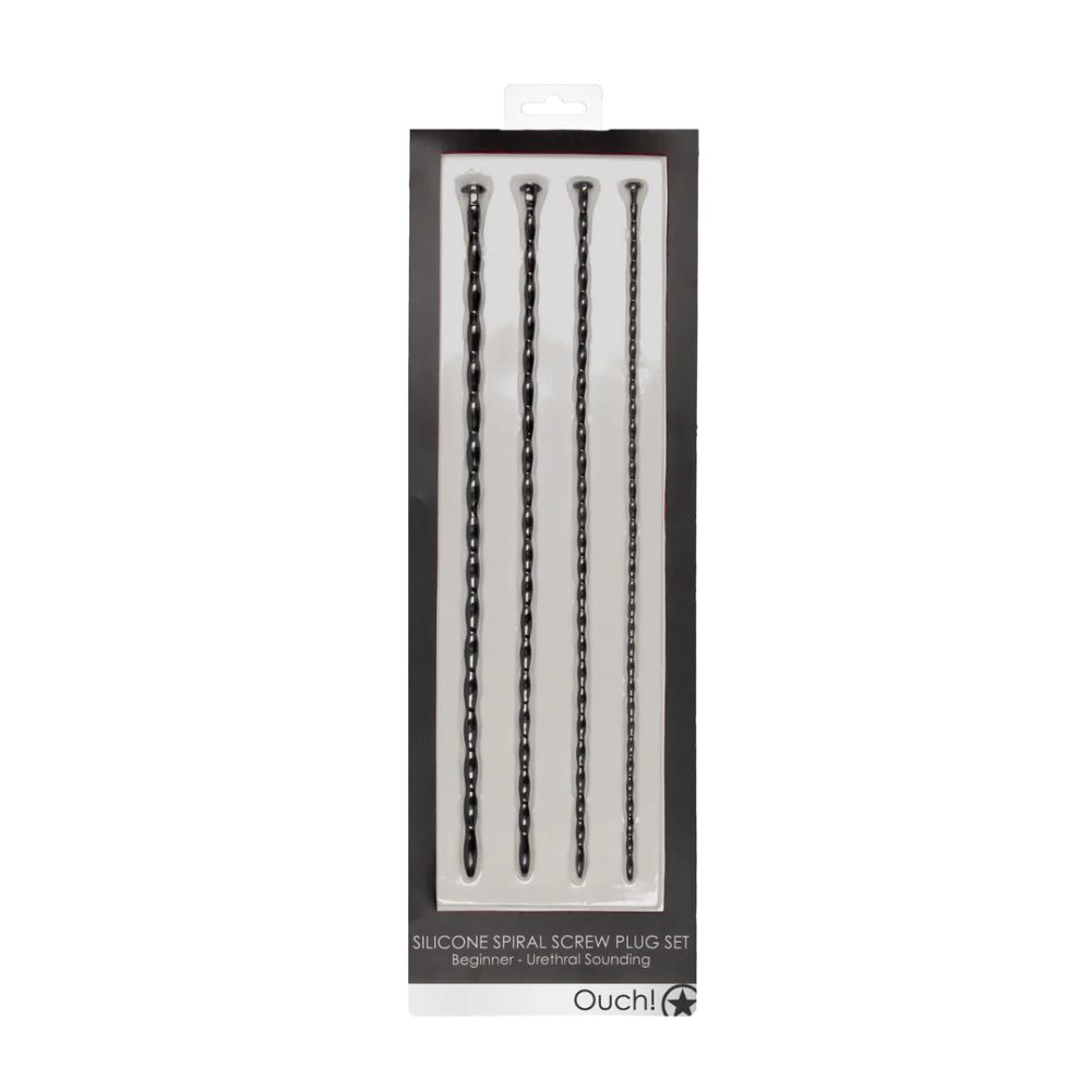 Ouch! Silicone Spiral Screw Plug Set Beginner Urethral Sounding (obrázek 7)