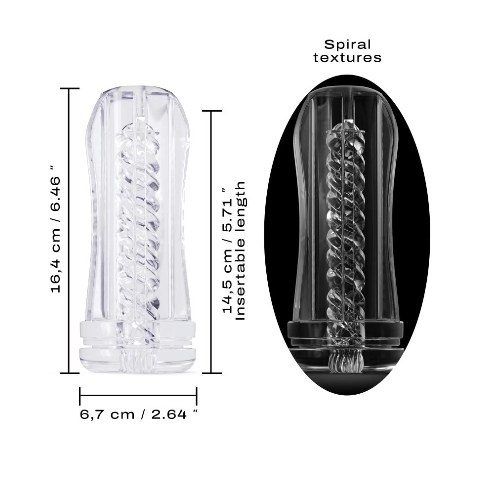 Levně Dorcel Deep Blow Tornado Sleeve for Masturbator Transparent