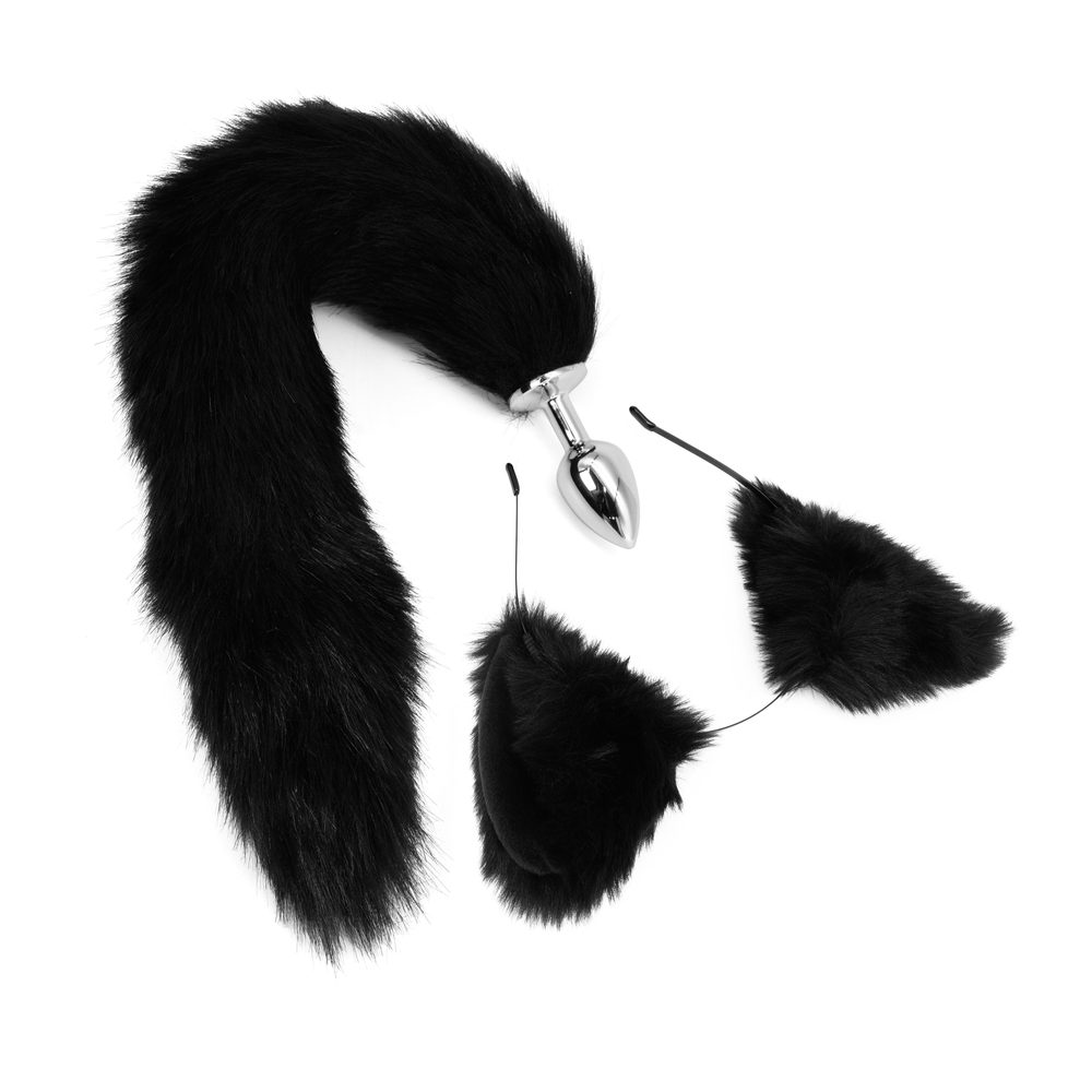 SinsFactory Furry Bad Kitty Set Ears & Butt Plug M (obrázek 3)