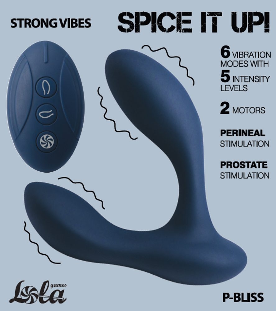 Masážní přístroj prostaty se 2 motory Spice it Up P-Bliss (obrázek 12)