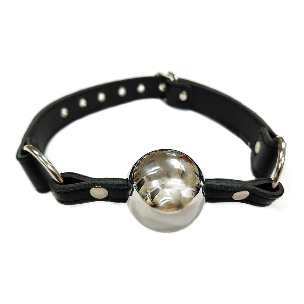 Rouge Ball Gag with Hollow Stainless Steel Ball