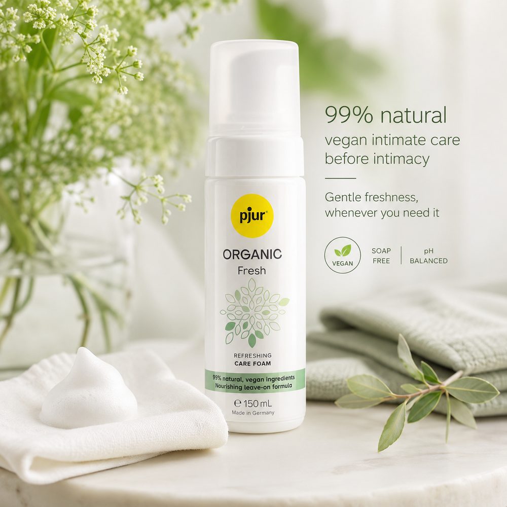 pjur ORGANIC Fresh Refreshing Care Foam 150ml (obrázek 3)