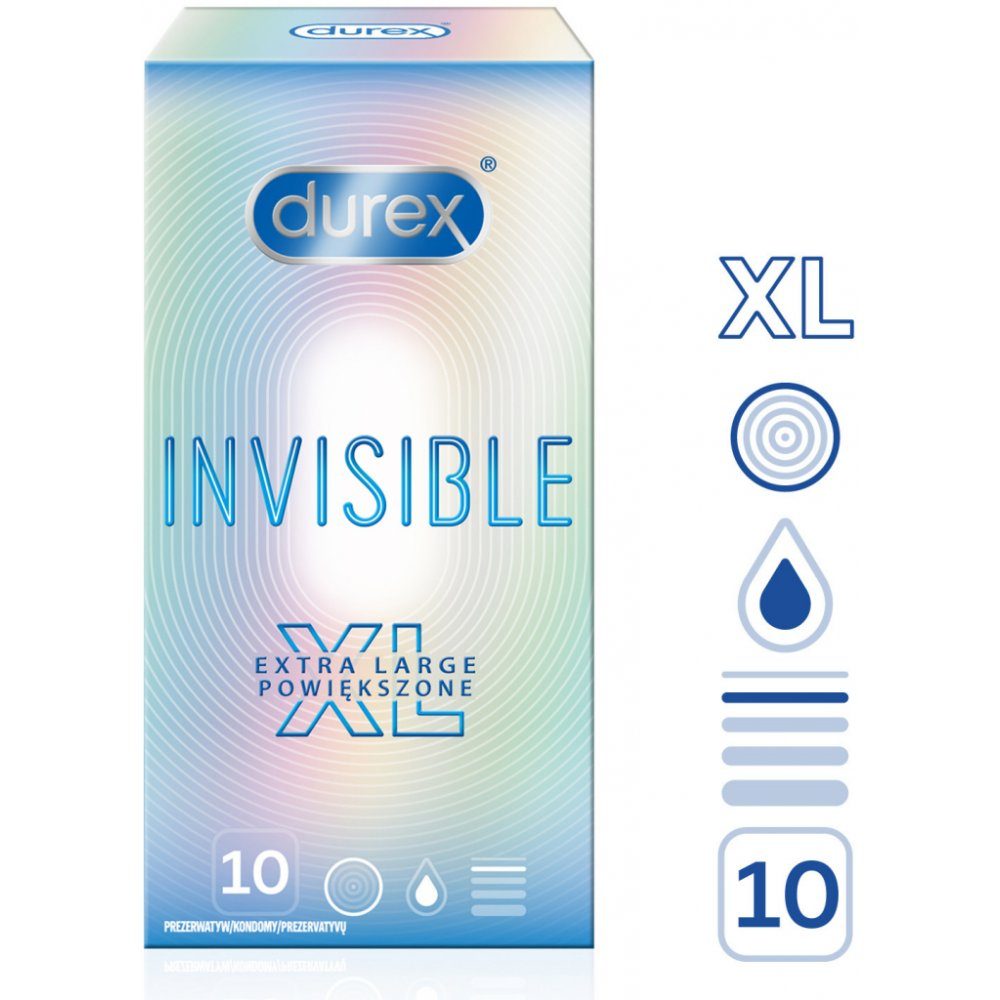 Durex Invisible XL 10 ks