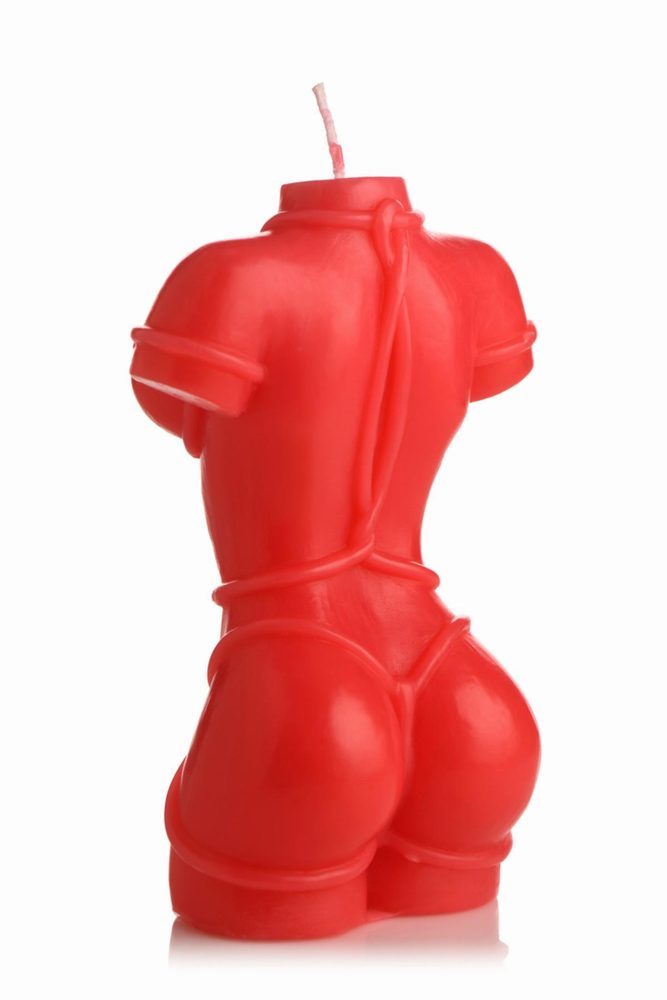 Master Series Bound Goddess Drip Candle Red (obrázek 5)