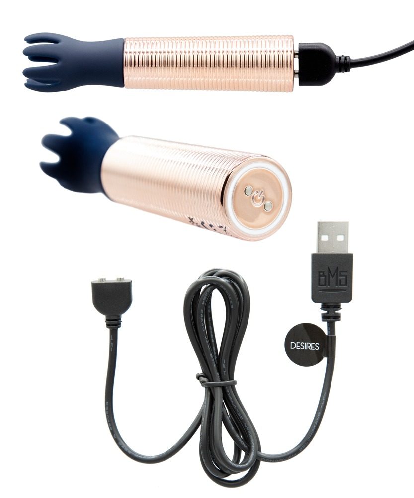 Pillow Talk Secrets Choices 6 Piece Mini Massager Set Navy Blue Rose Gold (obrázek 11)