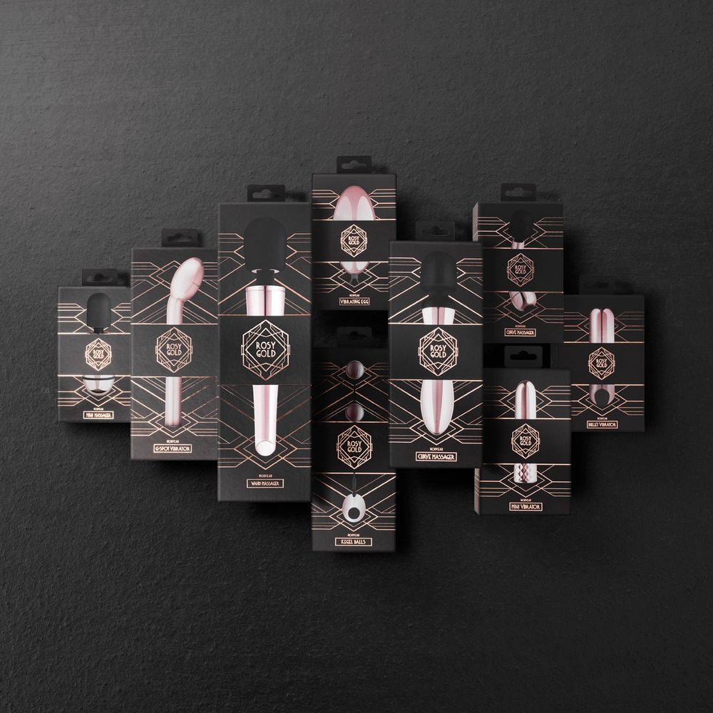 Rosy Gold Nouveau Mini Curve Massager