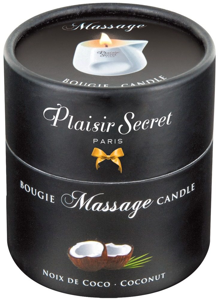 Levně Masážní svíčka Plaisirs Secrets Candle Coconut (80 ml)