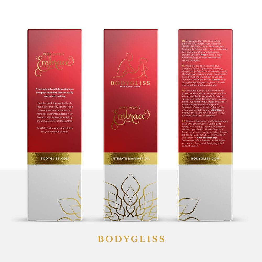 BodyGliss Massage Collection Silky Soft Oil Rose Petals 150 ml (obrázek 3)