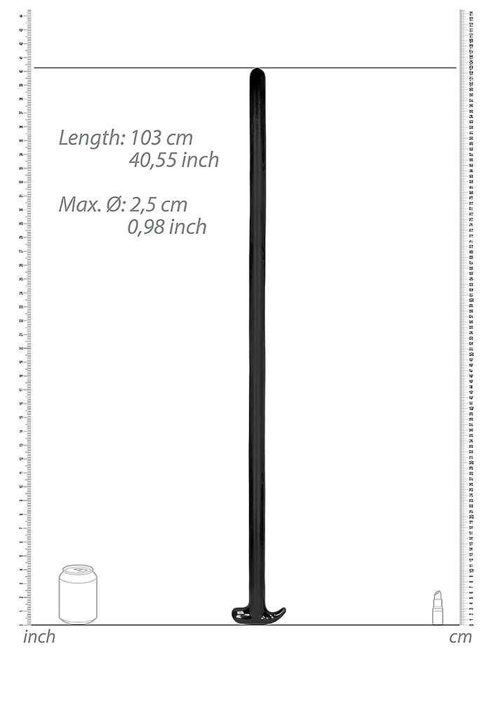 Ouch! Ass Snake Dildo Black 100 cm (obrázek 3)