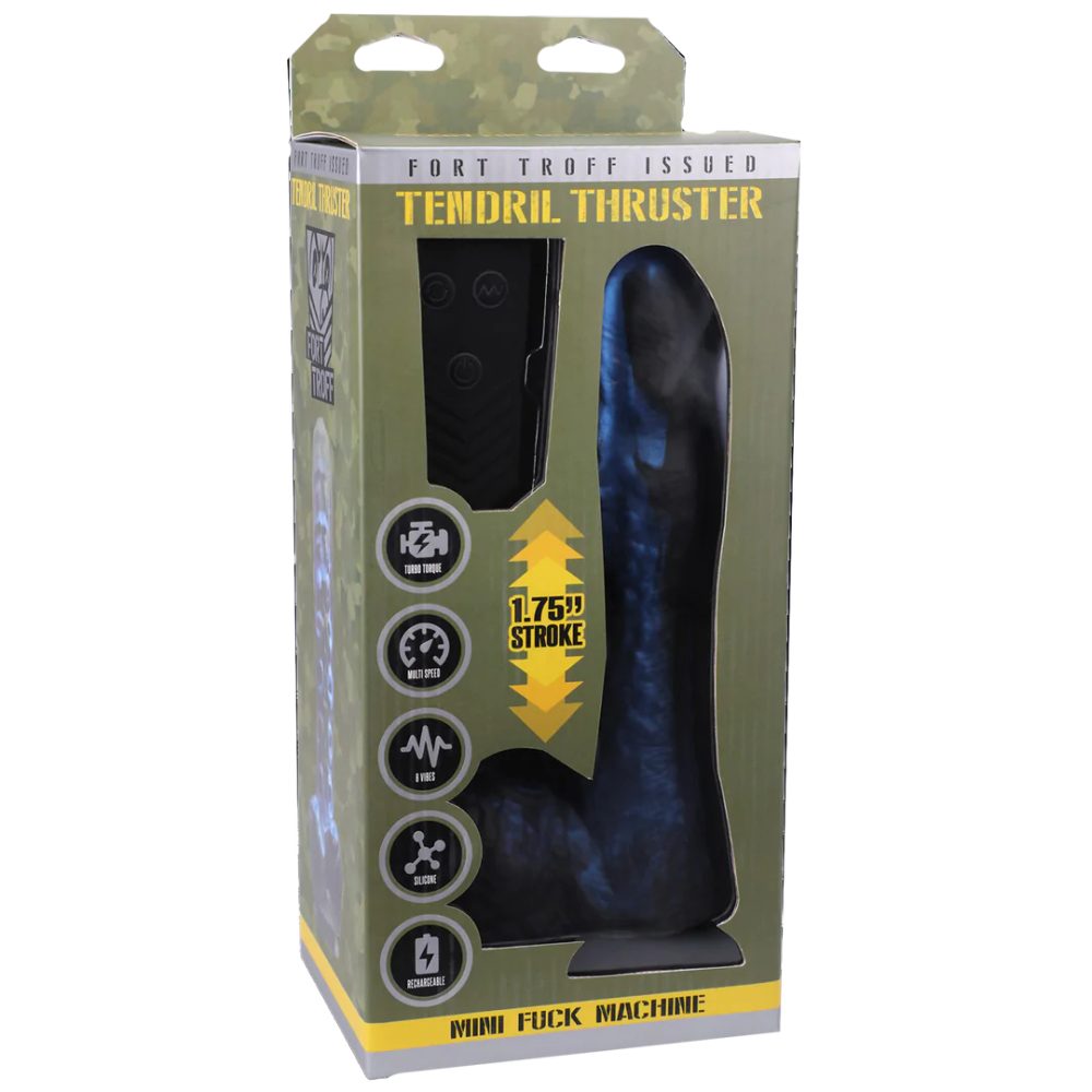 Doc Johnson Tendril Thruster Mini Fuck Machine Blue-Black