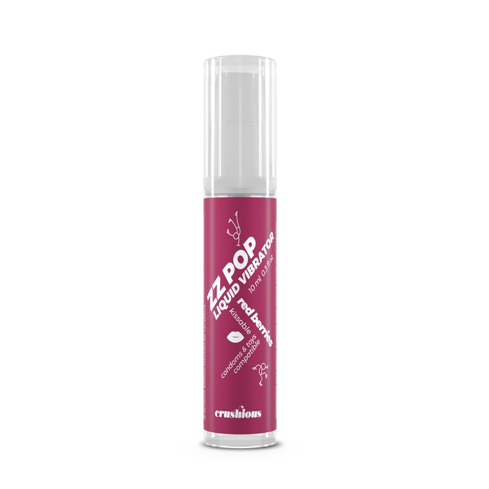 Crushious Zz Pop Liquid Vibrator Red Berries Aroma 10ml (obrázek 3)