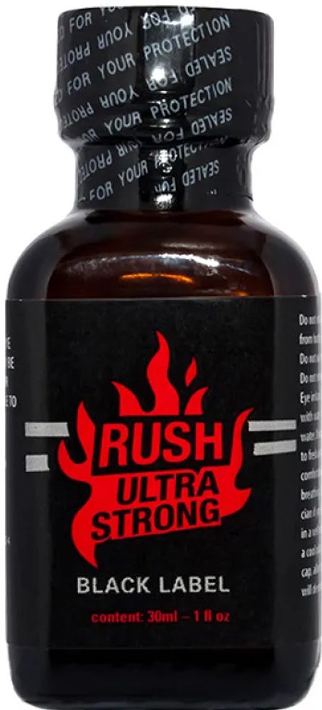 poppers Rush Ultra Strong Black Label 24 ml v akcii - Svet produktov