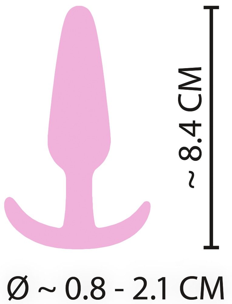 Cuties Mini Butt Plug Pink (obrázek 6)