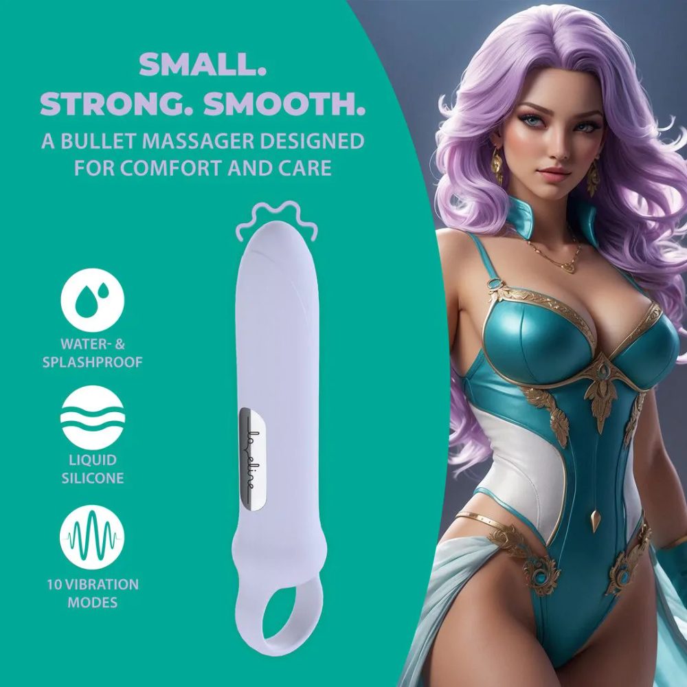 Loveline Vibrating Loop Grip - Lavender (obrázek 5)