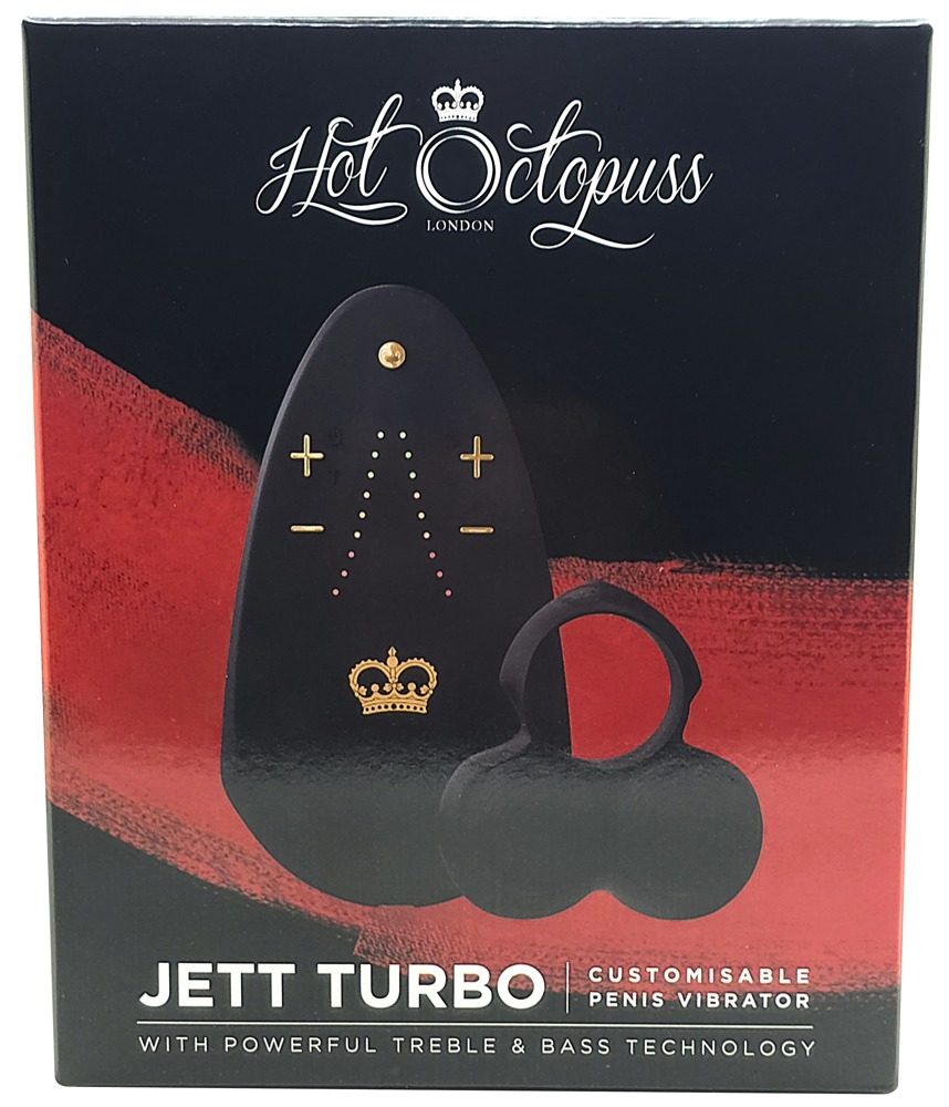 Hot Octopuss Jett Turbo Penis Ring Black (obrázek 15)